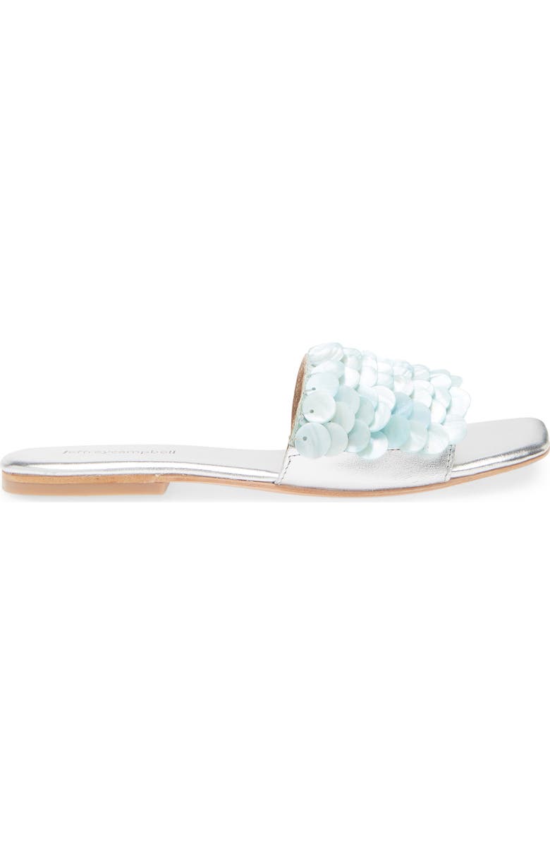 Jeffrey Campbell Fishy Slide Sandal, Alternate, color, Blue Silver Combo