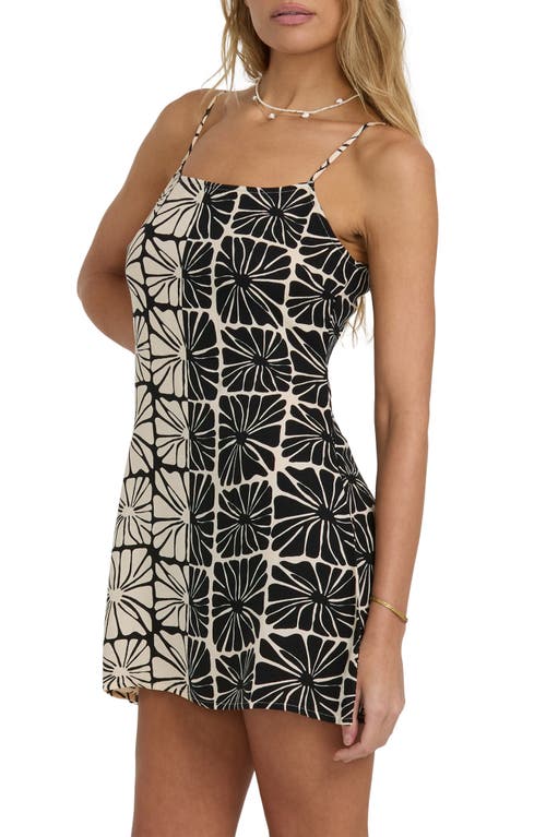 Billabong Heart Song Sleeveless Minidress In Animal Print