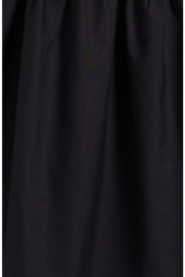 Kids' Script Logo Chevron Waist T-Shirt Dress, Alternate, color, BLACK