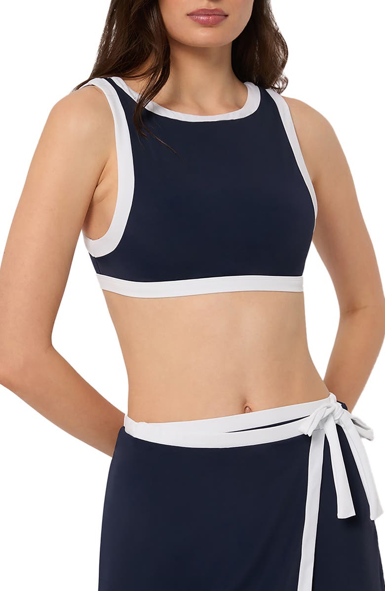 Onia Blake High Neck Bikini Top, Main, color, 