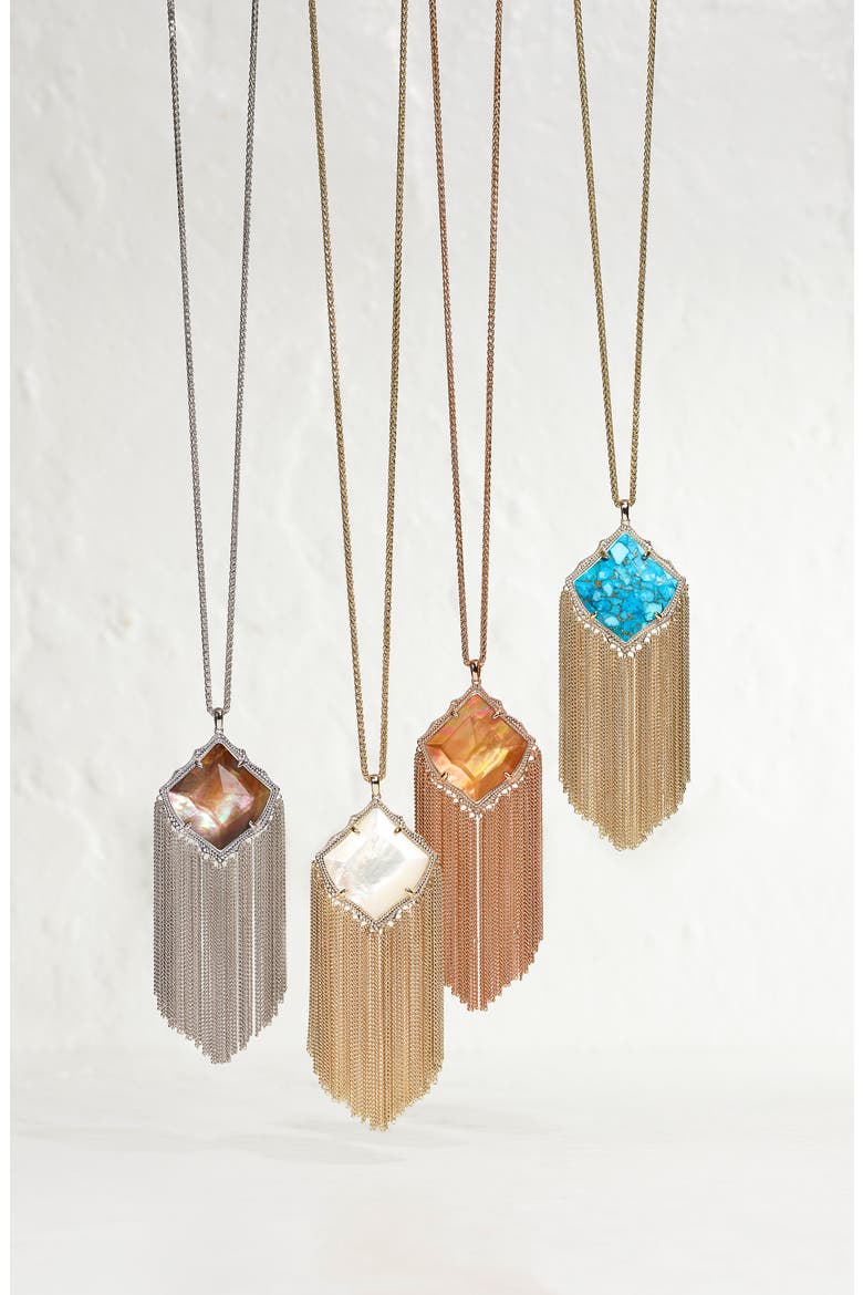 Kingston Pendant Necklace, Alternate, color, TURQUOISE MAGNESITE/ GOLD