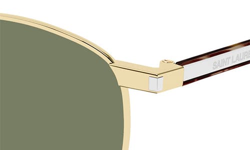 Saint Laurent 51mm Phantos Sunglasses In Gold