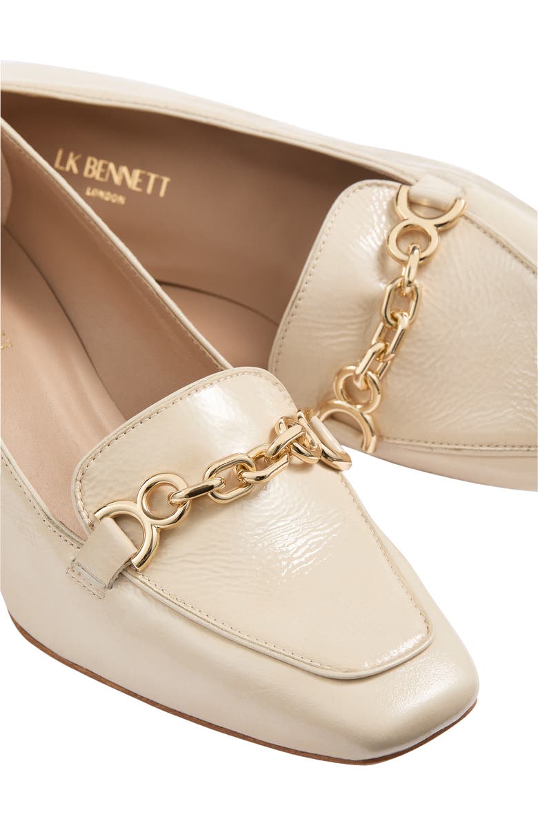 LK Bennett Johanna Loafer Pump, Alternate, color, Ecru
