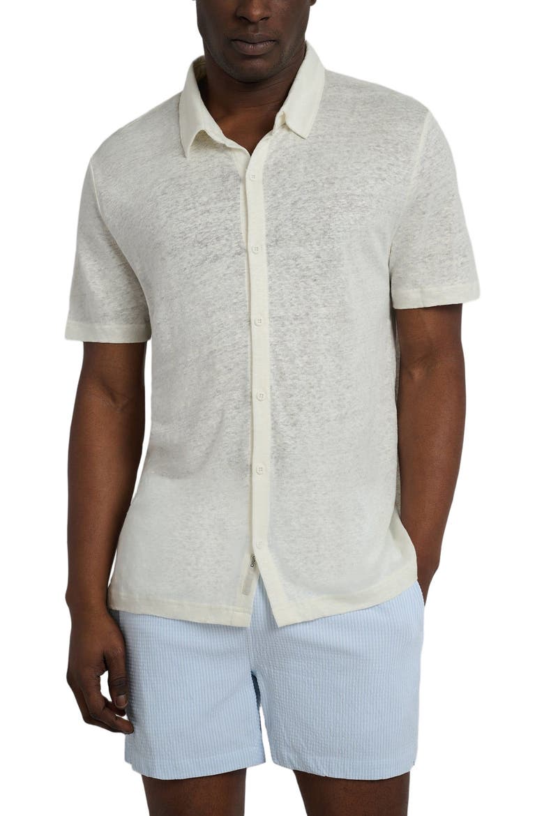 Dylan Linen Shirt, Alternate, color, WHITE