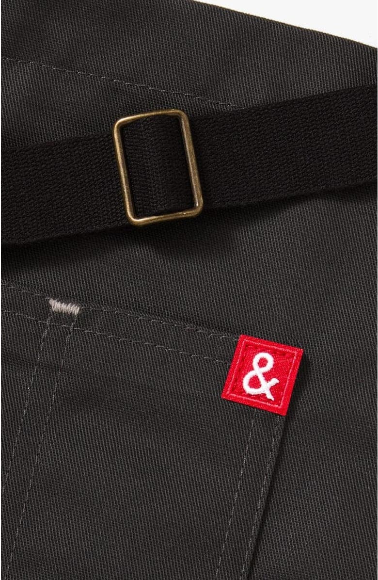 Hedley & Bennett The Essential Apron - Char Grey Cotton Canvas, Alternate, color, Char