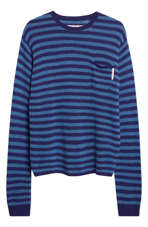 Tommy Stripe Merino Wool Blend Sweater
