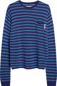 STOCKHOLM SURFBOARD CLUB Tommy Stripe Merino Wool Blend Sweater
