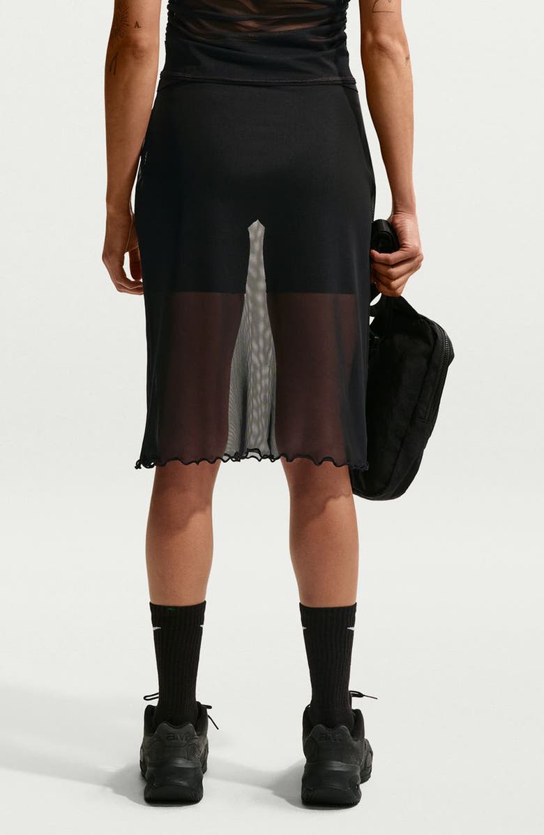 Nike Sportswear Slim Fit Sheer Skirt, Alternate, color, Black/ Sail