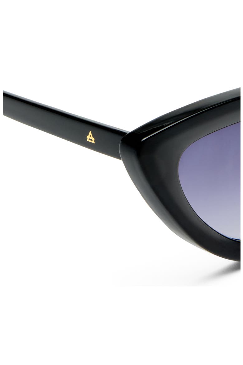Realm Cat Eye Sunglasses, Alternate, color, SHINY BLACK / SMOKE GRAD