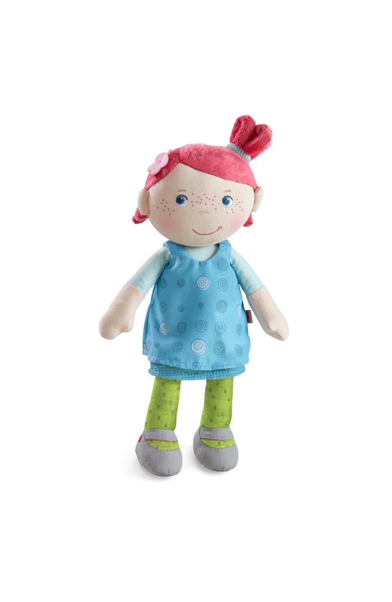 HABA Snug Up Philine - 10" Soft Doll with Embroidered Face Machine Washable - Perfect First Doll and Stuffed Cuddle Companion for 18 Months and Up, Main, color, Multi