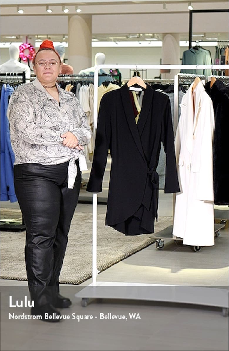 Graciela Cutout Long Sleeve Wrap Blazer Minidress, sales video thumbnail