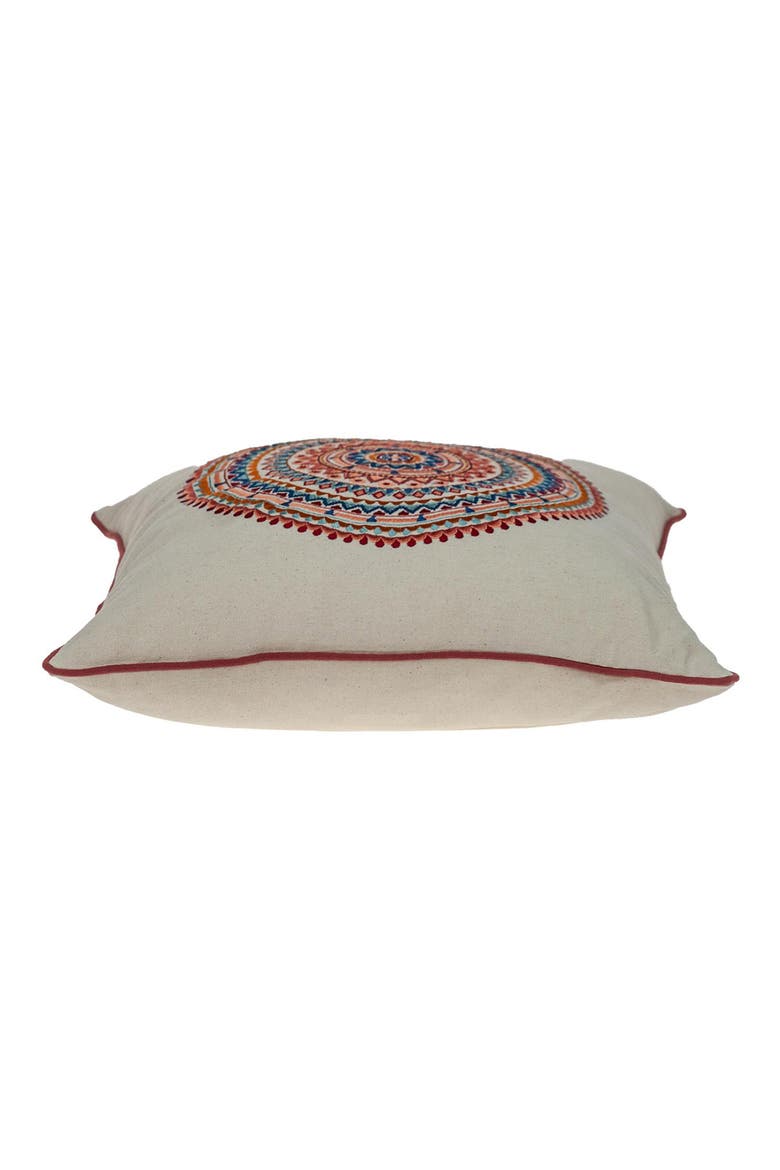 Glibo Embroidered Throw Pillow, Alternate, color, BEIGE