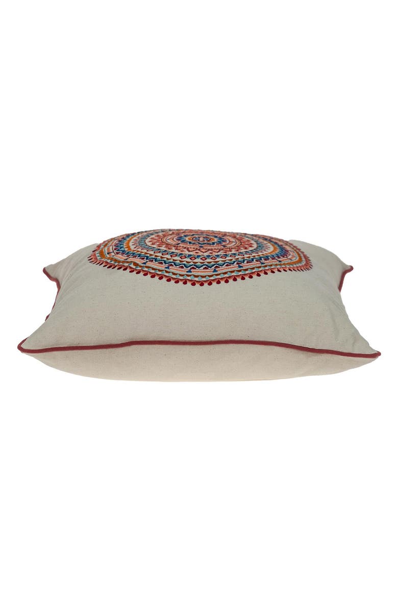 PARKLAND COLLECTION Glibo Embroidered Throw Pillow, Alternate, color, Beige