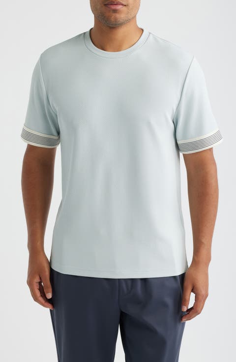 Aries Textured Contrast Cuff T-Shirt