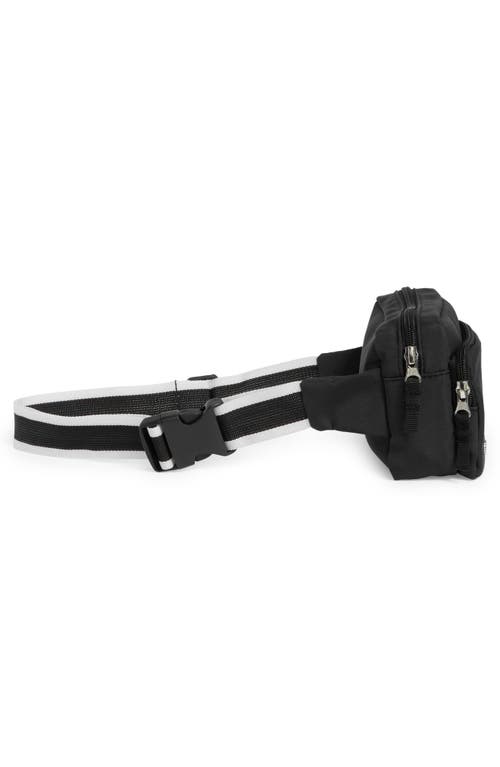 Z By Zella Double Zip Belt Bag In Black