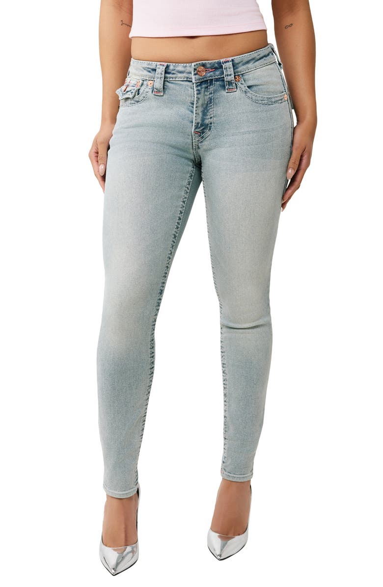 True Religion Jennie Skinny Jeans, Main, color, Playmaker Faded Indigo