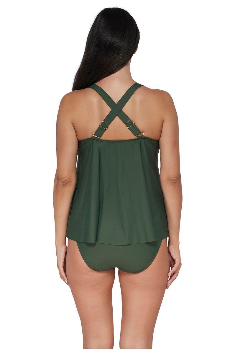 Sunsets Escape Sadie Tankini Swimsuit Top, Alternate, color, Island Green