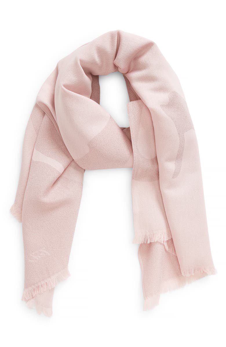 Ted Baker London Shersa Magnolia Scarf, Main, color, Pale Pink