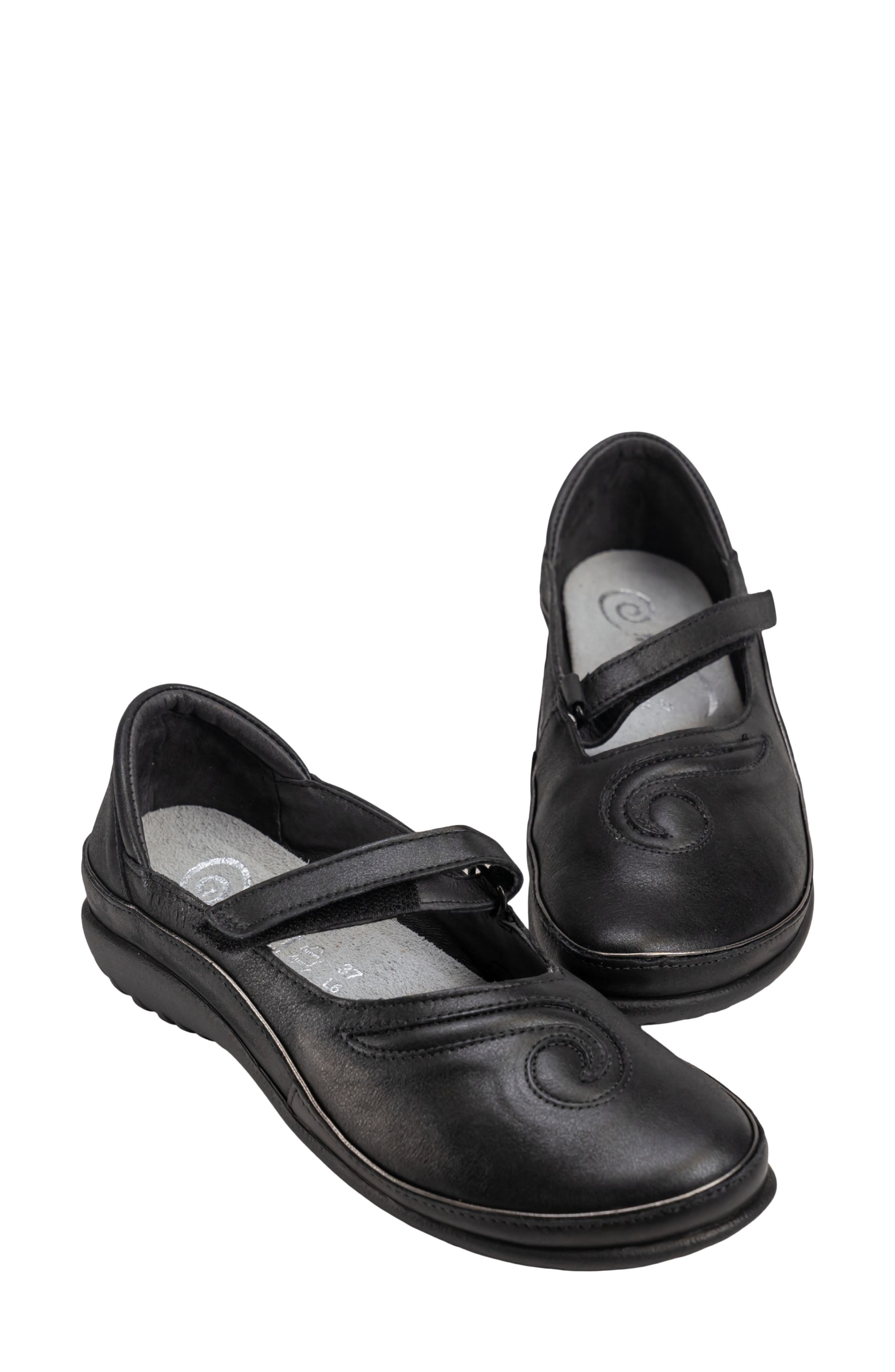'Matai' Mary Jane, Alternate, color, BLACK LEATHER COMBO