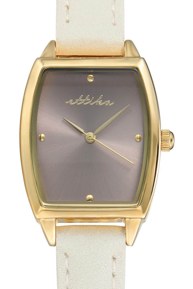 Classic Leather Strap Watch, Alternate, color, VANILLA AND BLUSH