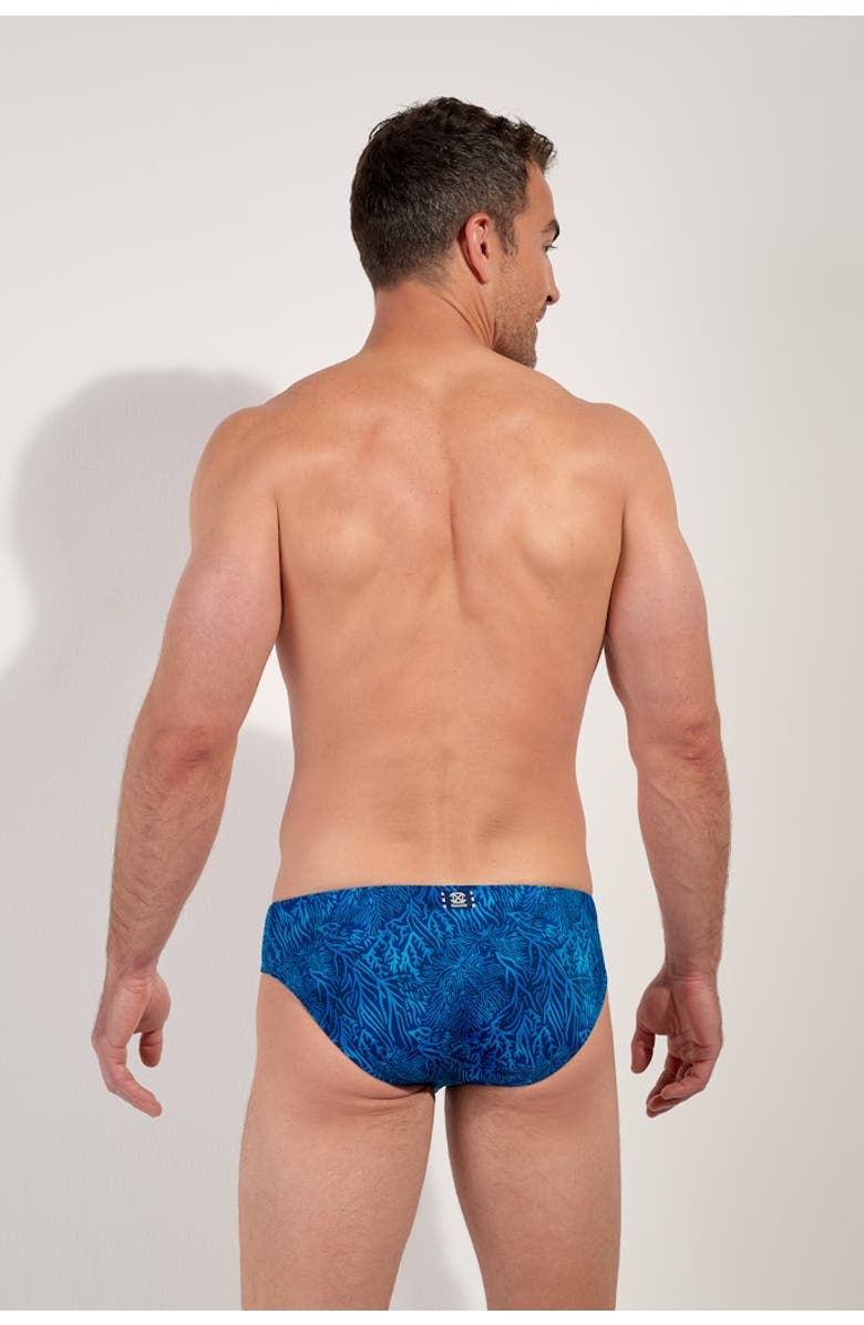HOM Panarea Swim Mini Briefs, Alternate, color, Blue Print