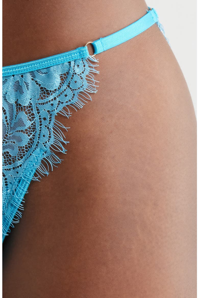 Eyelash Lace Bikini, Alternate, color, BLUE