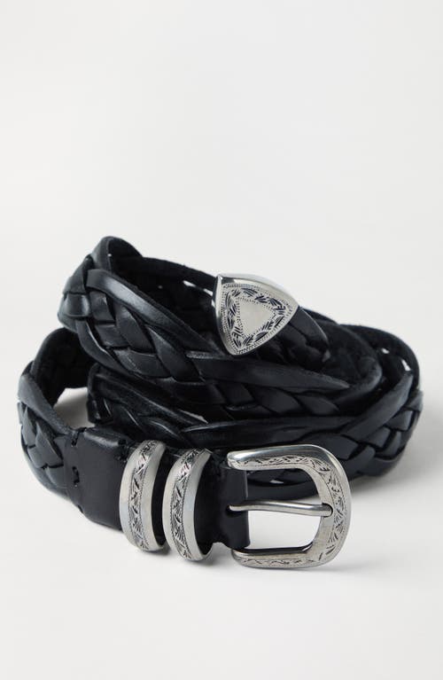 Brunello Cucinelli Belt With Detailed Buckle In Black