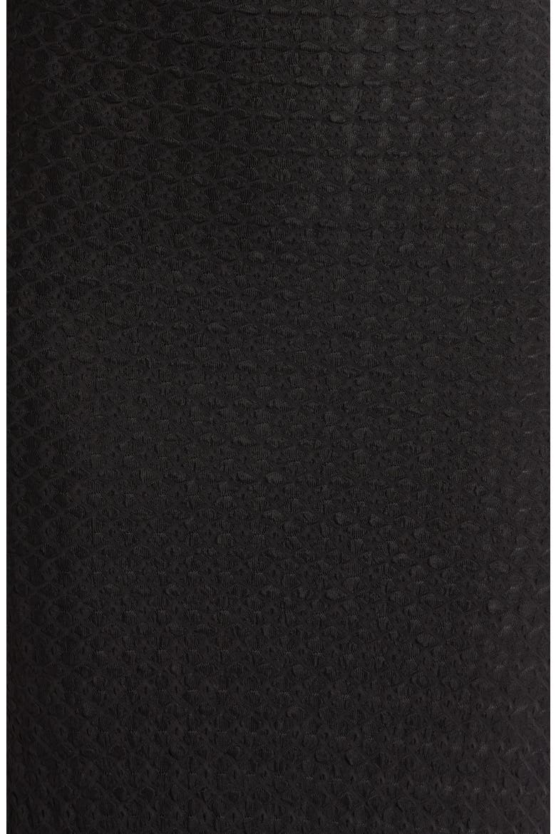 Textured Cowl Neck Midi Dress, Alternate, color, BLACK