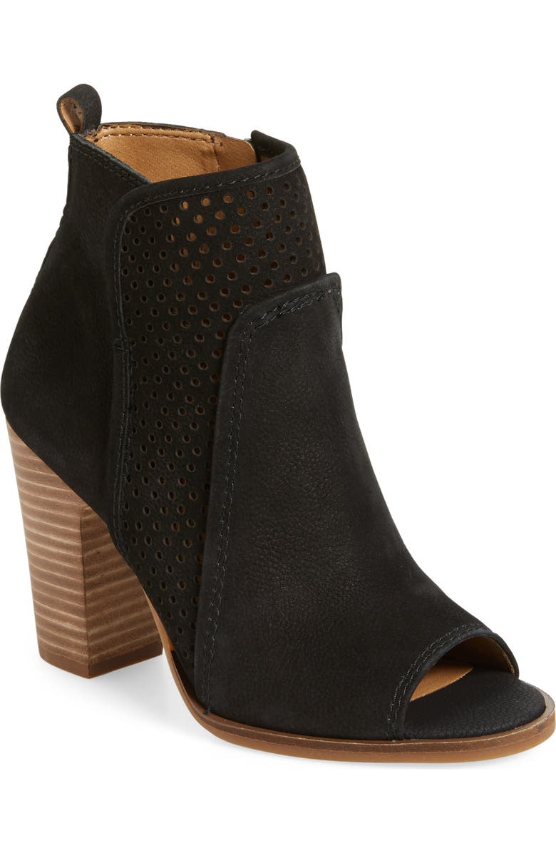 Lucky Brand Lakmeh Peep Toe Bootie, Main, color,