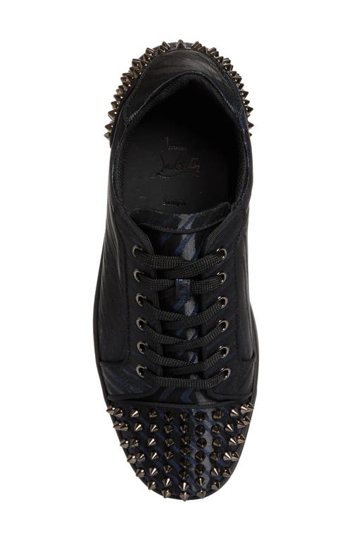 Christian Louboutin Seavaste 2 Orlato Flat Jacquard Sneaker In Black