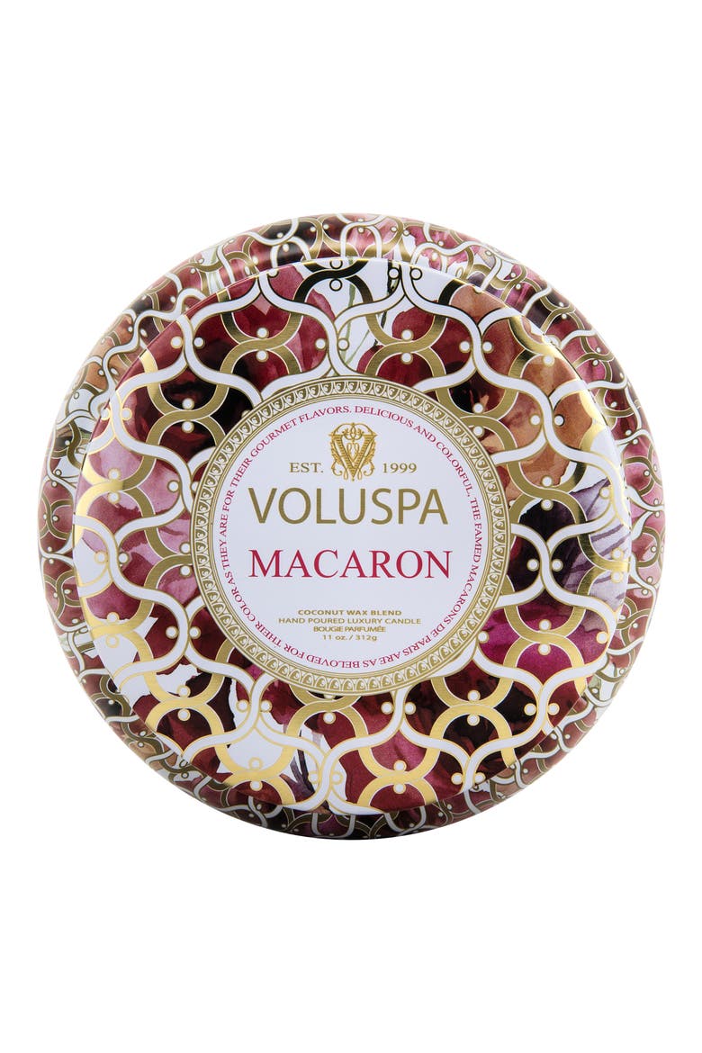 Maison Blanc Macaron Maison Metallo Two-Wick Candle, Main, color, NO COLOR
