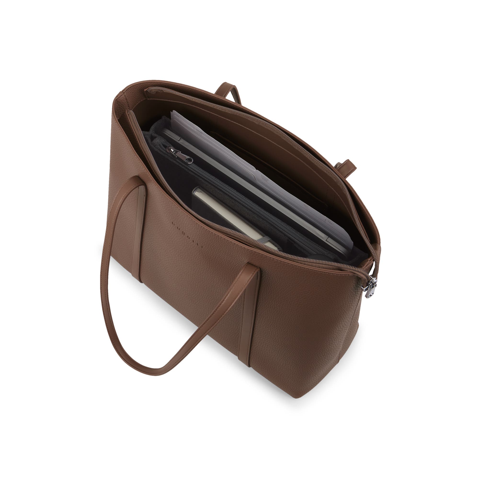 bugatti Pure Tote Bag, Alternate, color, Brown