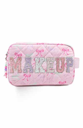 Kids' Makeup Bow Quilted Cosmetic Pouch