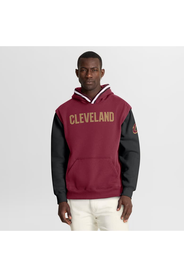 Men's Fanatics  Wine/Black Cleveland Cavaliers Half Court Shot Clock Fastbreak Hoodie, Main, color, Wine