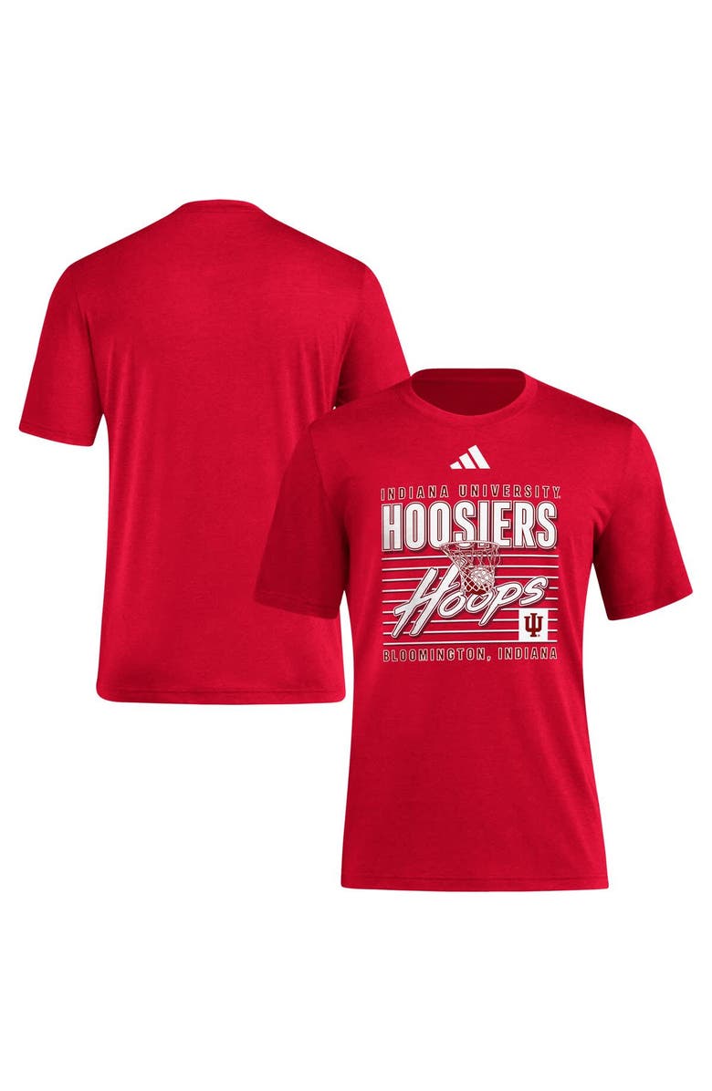 adidas Men's adidas Crimson Indiana Hoosiers Locker Swish Tri-Blend T-Shirt, Main, color, Crimson