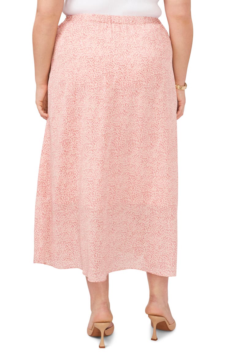 Print Crossover Maxi Skirt, Alternate, color, PINK ORCHID