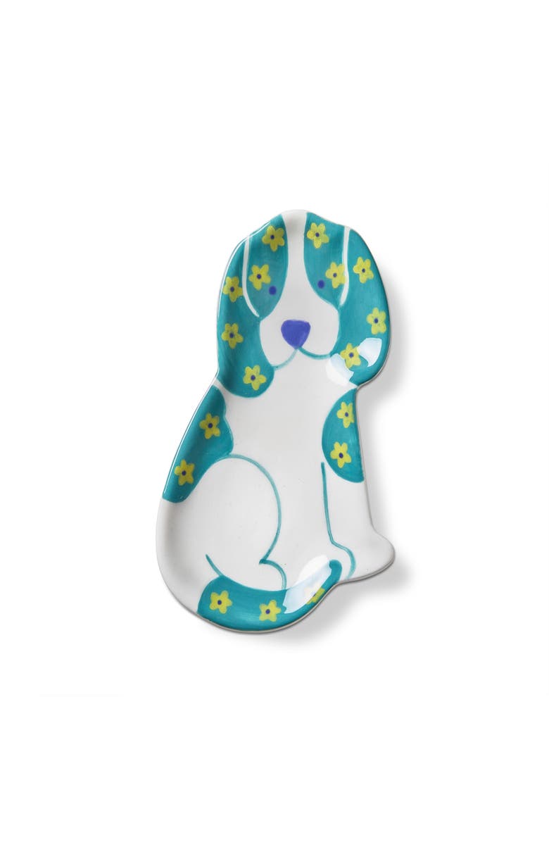 tag Dog Trinket Dish Multi Ceramic Everyday, Main, color, Blue