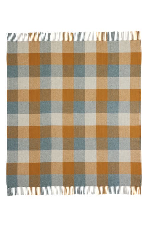 Pendleton Washable Wool Throw Blanket In Brown