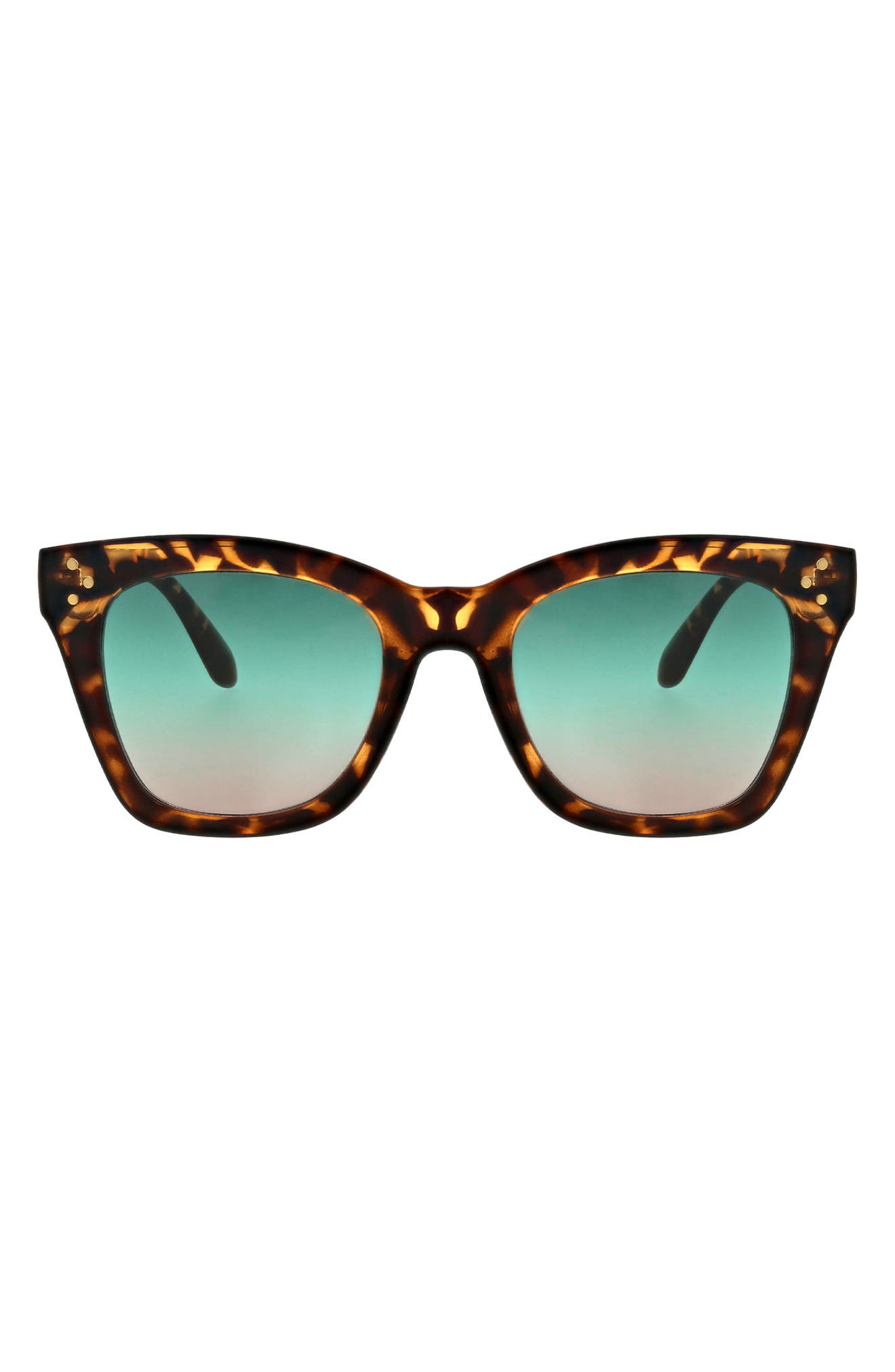 BCBG 50mm Oversize Peaked Square Sunglasses