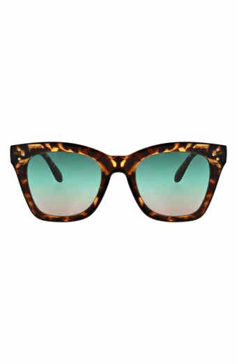 BCBG 50mm Oversize Peaked Square Sunglasses