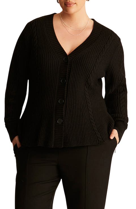 Callie Cable Knit Cardigan