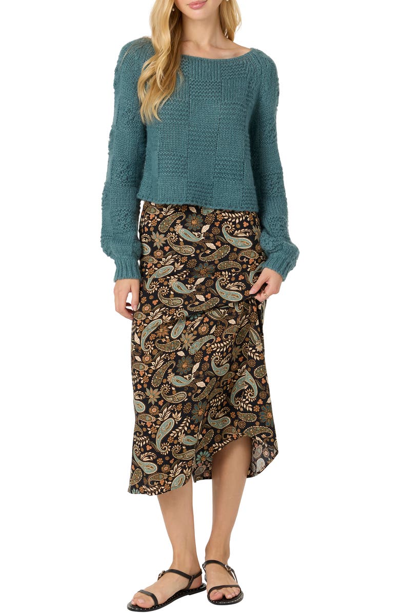 O'Neill Sunni Rosalia Paisley Midi Skirt, Alternate, color, 