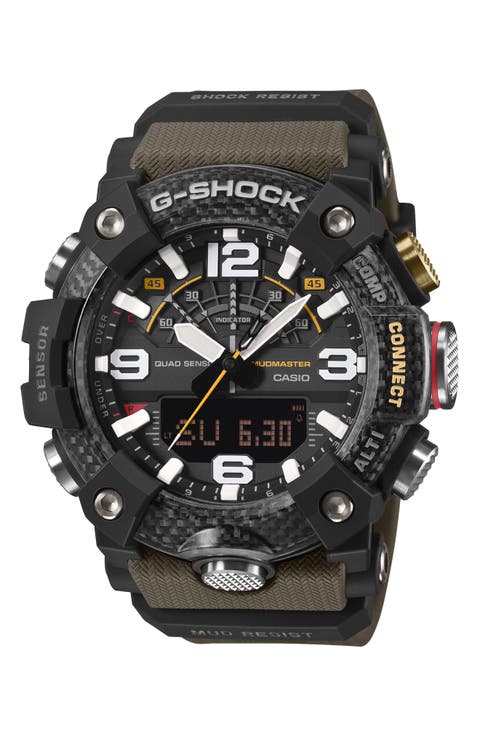 Master of G Land Mudmaster GGB100X-1A3 Ana-Digi Watch, 55.4mm x 51.3mm