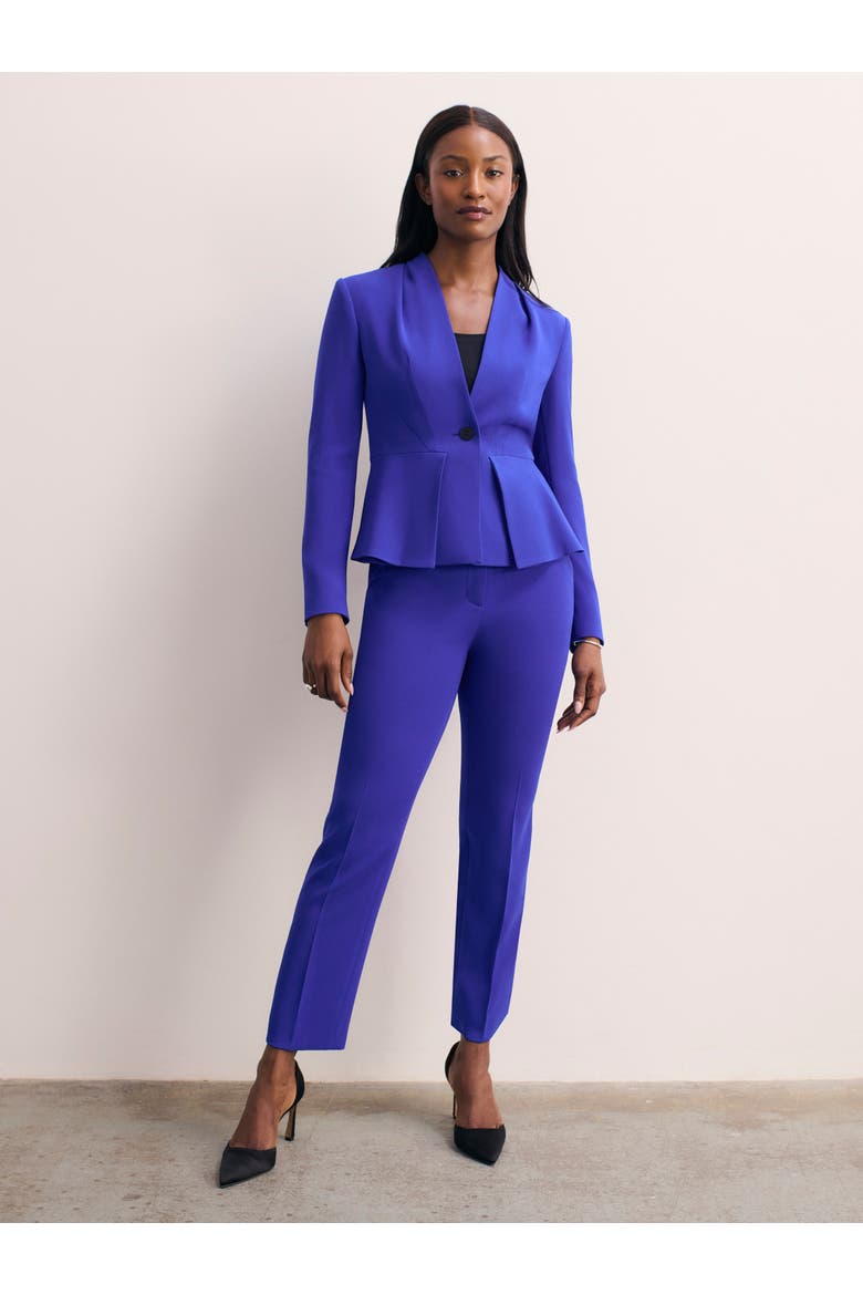 Clifton Clever Crepe Blazer, Alternate, color, Blue