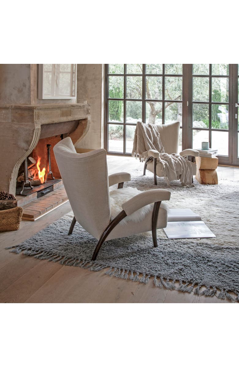 Lorena Canals Woolable Rug Into the Blue, Alternate, color, Smoke Blue