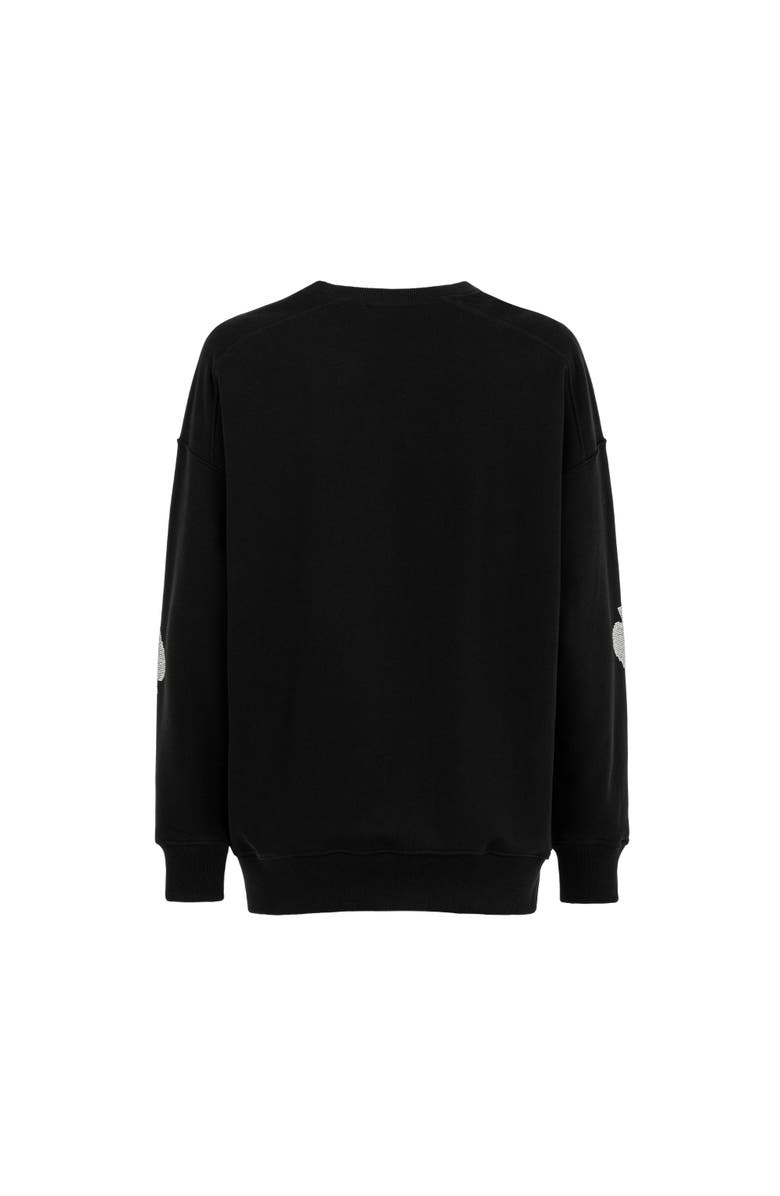 Nocturne Rhinestone Embroidered Oversized Sweatshirt, Alternate, color,