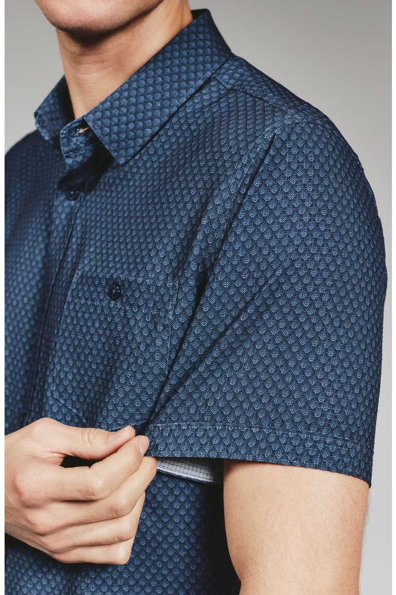 Bosworth Short Sleeve Button-Down Shirt, Alternate, color, NAVY