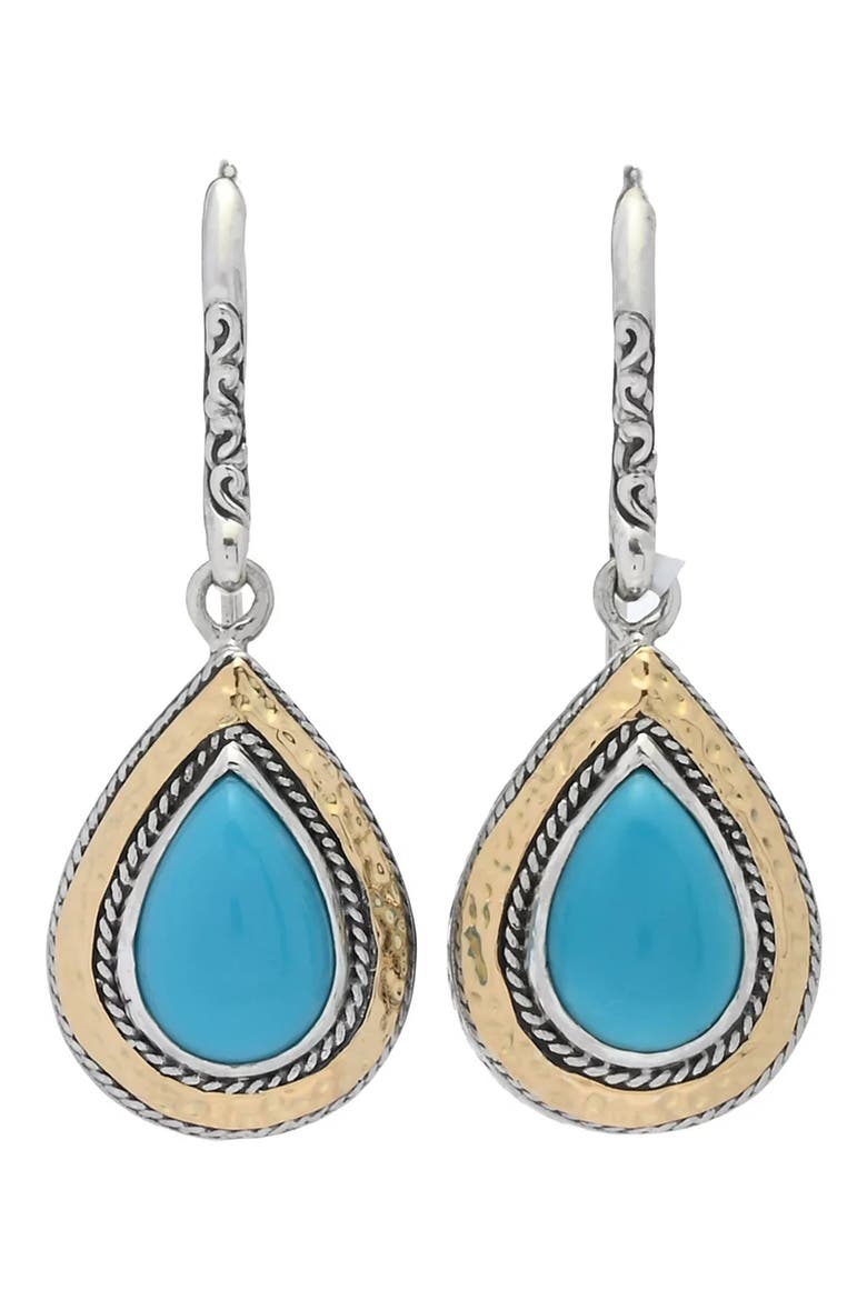 Sleeping Beauty Drop Earrings, Main, color, TURQUOISE
