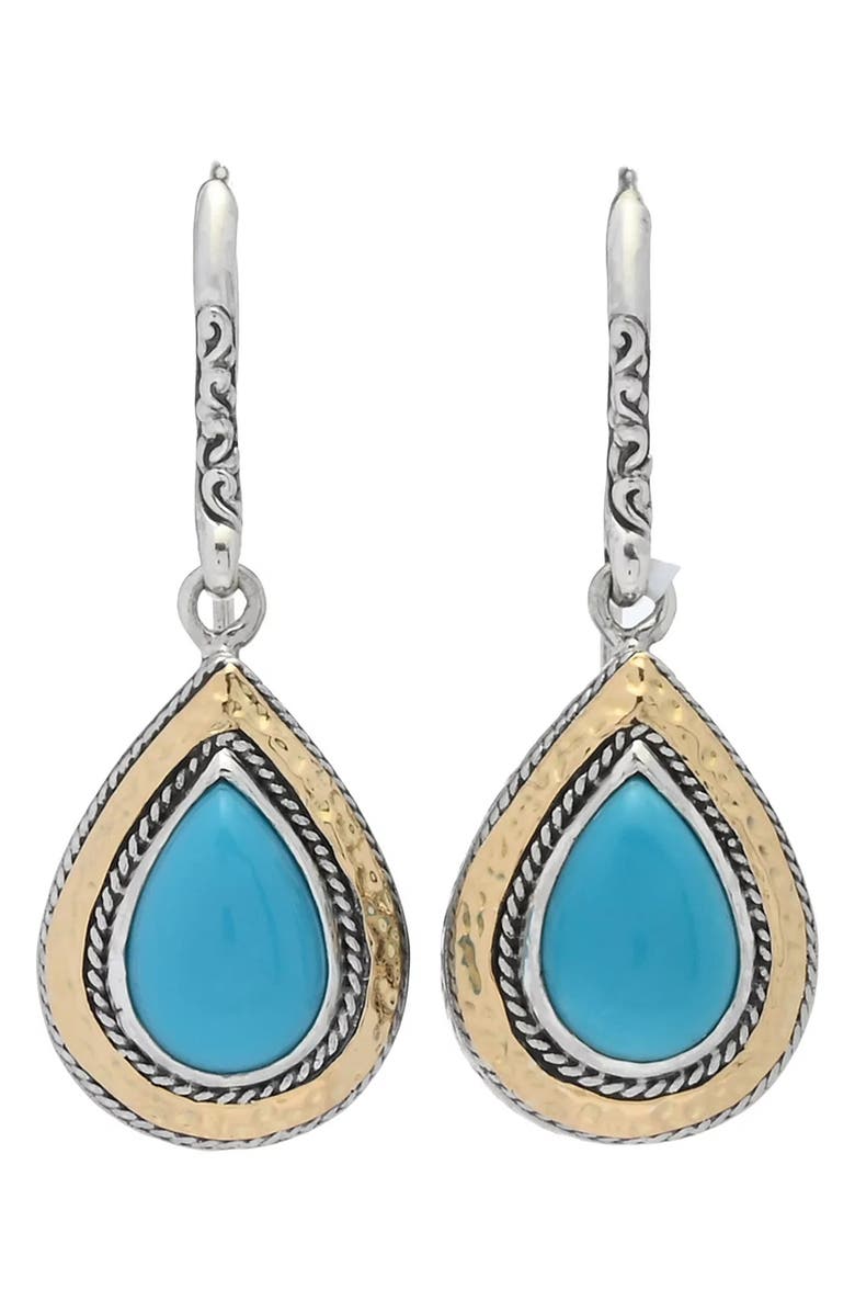 SAMUEL B. Sleeping Beauty Drop Earrings, Main, color, Turquoise