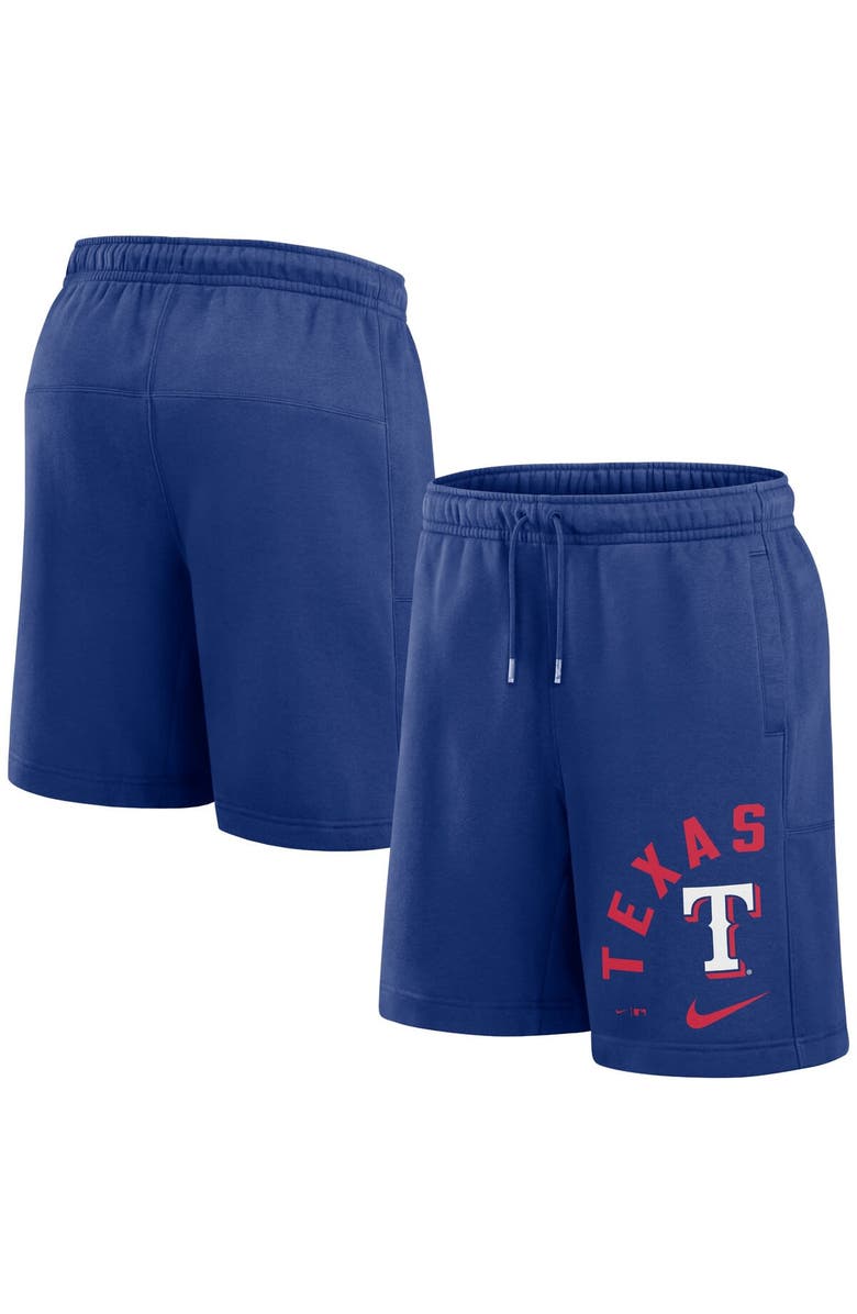 Nike Men's Nike Royal Texas Rangers Arched Kicker Shorts, Main, color, Royal